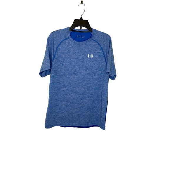 UNDER ARMOUR HEATGEAR MEN'S SKY-BLUE SHORT SLEEVE PERFORMANCE TEE SHIRT SZ L - Picture 1 of 3